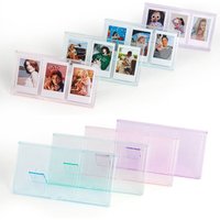 Instant Camera Film Photo Frame Vertical 3 Slots Photo Table Desktop Decor Colorful Picture Holder for Fujifilm Instax mini Home