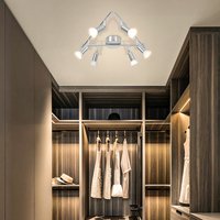 Modern GU10 Led Chandelier Rotatable 110V 220V Replaceble Bulb Led Spot Light Living Room Dinning Room Hollway Ceiling Light