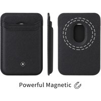 Strong Magnetic Busine Sle Leather Card for IPhone 17 16 15 14 13 12 Pro Max Magsafe Wallet Carbon Fiber Card Bag Pocket Slot