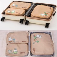 Kawaii Miffy Cute Luggage Bag Three Piece Set Storage Bag Luggage Sorting Travel Clothing Sub Packaging Bag Gift Toy for Girl