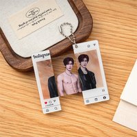 Zhang Linghe Muscle Reveal Pull Tab Card TV Drama Zhu Yu Peripheral Handsome Acrylic Pulling Keychain Exquisite Collection Gift