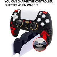 Silicone Gel Rubber Case Cover For Sony Playstation 5 PS5 Controller Skin Protective Case Shell For Ps5 Gamepad with Thumb Grips