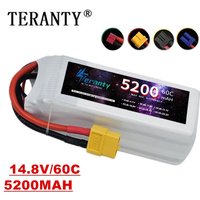 14.8v Battery 4S 5200mAh LIPO Battery 60C For Drone RC FPV Helicopter Quadcopter Racing Car 4S Rechargeable Batteries XT60/XT90