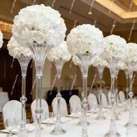 10pcs 60-100cm f25 acrylic Crystal Flower Stand Chandelier Wedding Table flower stand Centerpiece