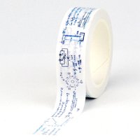 2023 NEW 2023 NEW 1PC 10M Decorative Blue Mathematical Equation Adhesive Stickers Masking Washi Tape Cute Journaling Stationery