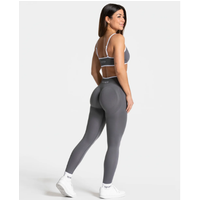 Te Logo Women Seamless High Waist Scrunch Butt Lifting Yoga Leggings Quick Dry Fitness Pants for Gym Running Pilates