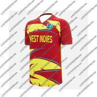 New Summer Cricket Training Warm-Up T-Shirt, West Indies 2026 Model, Boys/Youth/Adult Men, Breathable Activewear