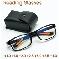 Anti-blue Light Foldable Reading Glasses With Box Women Men Portable Eyewear TR90 Farsight Eyewear Diopters +1.0 +1.5 To +4.0