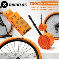 BUCKLOS Gravel Bike TPU Inner Tube Road 700x23/32C Bicycle Tire Tube 700x33/45C Flexible Durable Cycling Inner Tire with Presta