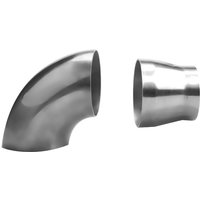Stainless Steel 2", 2.5", 3" Weld Long Radius 0 90 Elbows For Car Modified Exhaust Elbow Pipe