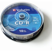 Verbatim CD-R Disc Blank Empty CD Disk CDR Discs 80min 700MB 52X 10Pack