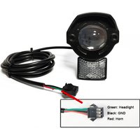 EBKE Ebike Electric Bicycle Headlight About 3500LUX 24V 36V 48V 52V 60V Compatible 6W E24 Aluminium Alloy