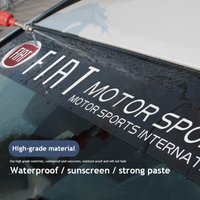 Car Front Windshield Sticker Front And Rear Gear Decorative Sunshade Decals Key For Fiat 500 Panda Doblo Freemont Punto Stilo FR