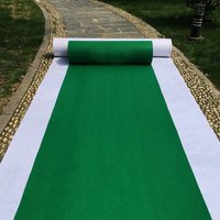 Tapis de chemin d'allée vert, accessoires de mariage, tapis pour les marches et cérémonies et événements, décoration intérieure ou extérieure