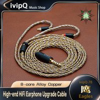 ivipQ-78 Eagles HiFi In Earphone Upgrade Cable Alloy Copper IEM Wire 3.5mm/4.4mm MMCX/2Pin/IE900/QDC for MK4 Bravery Blessing3