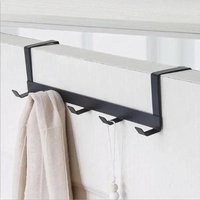 1 Pcs Over The Door 5 Hook Rack Bedroom Bathroom Household Organizer Clothe Coat Hat Towel Hanger Storage Accessory Supplies