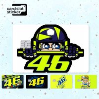 Valentino Rossi Moto 46 Credit Card HD Stickers Game Card Decal Small Chip Waterproof Sticker Gift