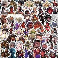 10/60PCS Baldur's Gate Role Playing Game Cartoon version Personalized Graffiti Decorative Waterproof Stickers Kids Toy