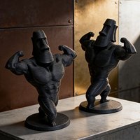 3D Printed Moai Statue – Easter Island Plastic Sculpture for Desk Decor, Unique Gift for History & Art Lovers