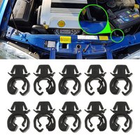 10pcs Car Bonnet Rod Hood Support Prop Stay Clips Holder Clamp for Vauxhall Opel Astra G Zafira A Omega B Combo C Auto Fastener