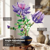 High-value Purple Passion Fruit Building Blocks Potted Flower, Hand-assembled Bouquet, Perfect Heartfelt Gift for Girlfrien