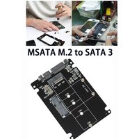 Universal Mini MSATA to 2.5" SATA 22-Pin Converter Adapter Card for Windows Linux Mac 10 OS MSATA M.2 to SATA 3 Standard