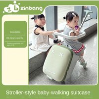 Children's Luggage 2-in-1 Travel Suitcase with Trolley for Traveling with Kids 20 inch Expandable Carry-on Suitcase
