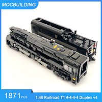 1:48 British Rail Class 08 Switcher or Pennsylvania Railroad T1 4-4-4-4 Duplex v4 Train MOC Building Blocks Bricks Toys Gifts