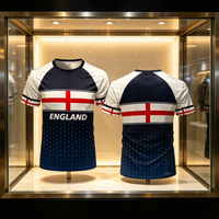 2026 England T-shirt Outdoor Sports Leisure Comfortable Breathable Speed Drying Shirt Football Training Shirt - Parent Child