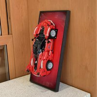 Display Wallboard for Lego Technic 42212 Ferrari FXX K Building Blocks,Adult Collectibles Wall Mount Frame (No Car Included)