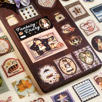 25pcs Fantasy Memory Series Kawaii Laser Gold PET Stickers Retro Magic DIY Diary Album Scrapbook Aesthetic Stationery Stickers