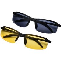 AliExpress Night Vision Glasses Night Driving Cycling Anti-Glare Glasses Ultra-Light Metal Frame For Day Night Use Fishing Sun Glasses