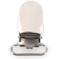 20 x Braces Clips Strap Hooks 20 mm Silver Coloured