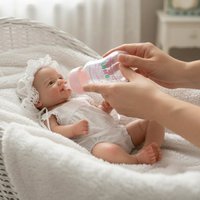 AnjoDoll 33cm Vivienne Girl Two Sets of Clothes Painted Reborn Doll Full Body Silicone Newborn Baby Dolls Corpo De Silicone