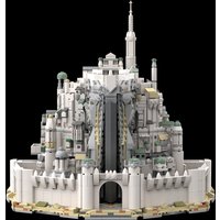 3257PCS Smaller White City of Gondor MOC Creative street view Model Building Block Architecture DIY Education Assembly Model Man