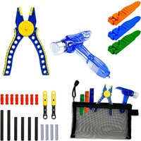Building Blocks Tool Kit - Brick Separator, Mini Blocks Tool Set - Multi-Functional Hammer, Pliers, Axle Rods Assortment Pack