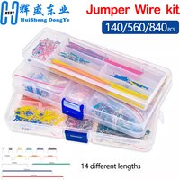 140/560/840pcs Electronic Diy Bread Circuit Board Jump Wire Test U Shape Solderless Prototype PCB Breadboard Jumper Cable Kit