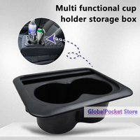 Car Cup Holder Center Console Armrest Pillow Universal Water Cup Holder With Cell Phone Storage Holder Car Interior Accessories