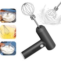 Wireless Electric Food Mixer 3 Speeds - Portable Egg Beater for Baking Dough Cake & Cream Rechargeable Kitchen Tool