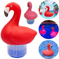 Swimming Pool Dispenser Solar Chlorine Flamingo Home Floating Tablet Disinfection Glow In The Dark Swim Pool Cleaner Supplies