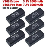 Original V168 PRO MAX GPS Drohnen-Akku 3,7V 2000mAh Lipo-Akku Geeignet für RC V198 7,4V 3000mAh Quadcopter Ersatzakku