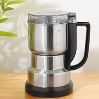 Grain Mill Grinder Stainless Steel Powder Grinder Electric Spices Grinder Small Grinding Machine Dry Food Chopper with Handle