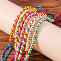 Randomly 1 Pcs Handmade Knitted Bracelets & Bangles for Women Men Mulitcolor Rope Bracelets Holiday Birthday Jewelry Gifts