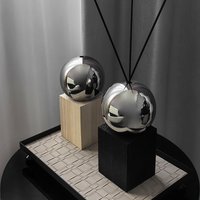 Empty Refillable Bottle with Wooden Base | Ins Style Desktop Decor Ornament for Living Room, Bedroom, Bathroom, Hotel
