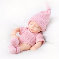 Mini 7 Inch Reborn Doll Sleeping Baby Doll 19cm Born Dolls Baby Toys ,The Best Gift for Girls.