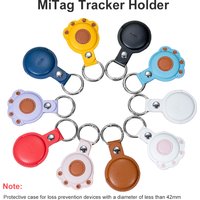 MiTag Smart Tracker Holder Mitag Duo Keychain for Lifemate Protective Leather Case Tracker Cover Compatible Diameter 37/38MM Tag