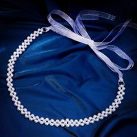 Elegant Handmade White Pearl Bridal Belt for Women, Simple Waist Chain for Wedding Party Prom Dress, Fashion Jewelry Accessory