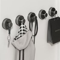 Reusable Suction Cup Hooks Waterproof Bathroom clothes Robe Coat Towel Hanger Hook Kitchen Bathroom Organizer Hook Accessories