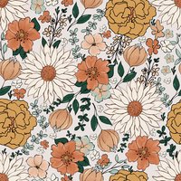 Retro Floral Peel and Stick Wallpaper Vintage Floral Wallpaper for Bedroom Living Room Renter Friendly Removable Contact Paper