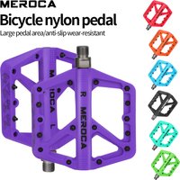 MEROCA C569 Bike Pedal Wide Anti Slip Platform Nylon Fiber Bearing Non-Slip Durable Design For Mountain/Road Cycling Pedals